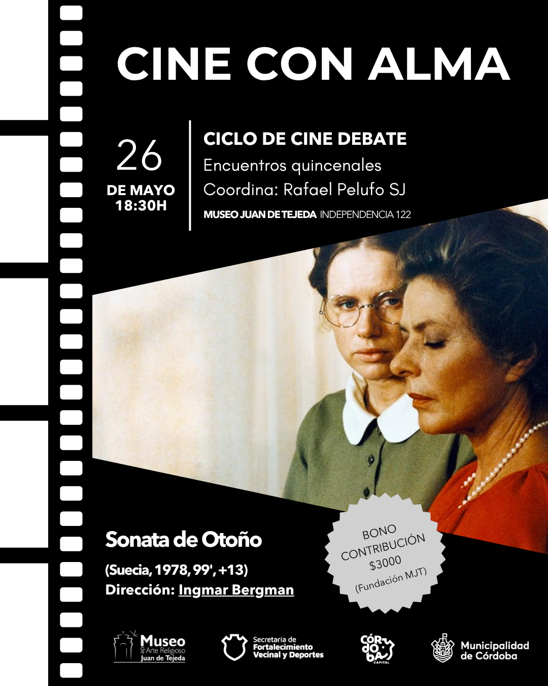 Cine con alma. Proyección de “Sonata de otoño”
