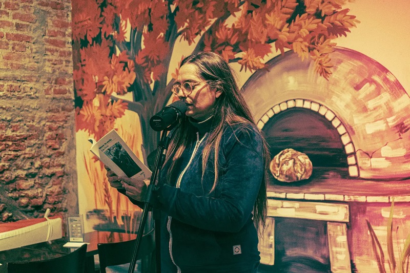 Café literario.
