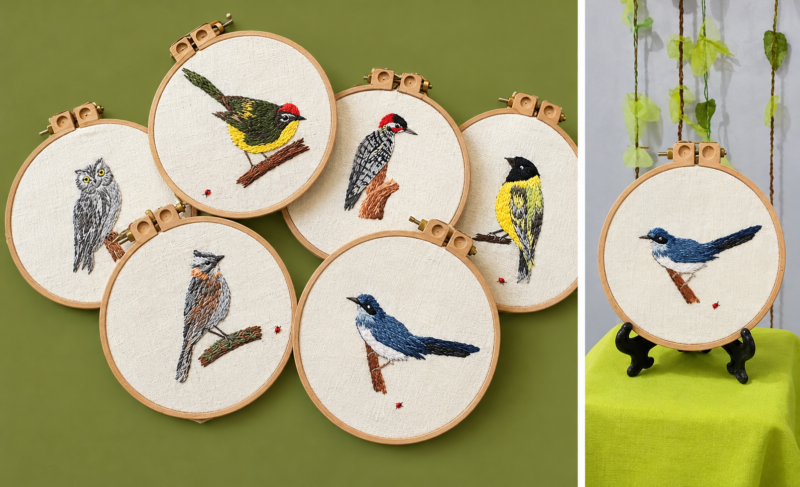 Inauguración de muestra aves bordadas de Latinoamérica.
